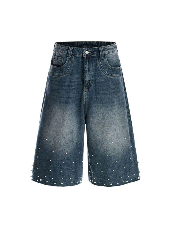 Fvshya Washed Studded Denim Jorts
