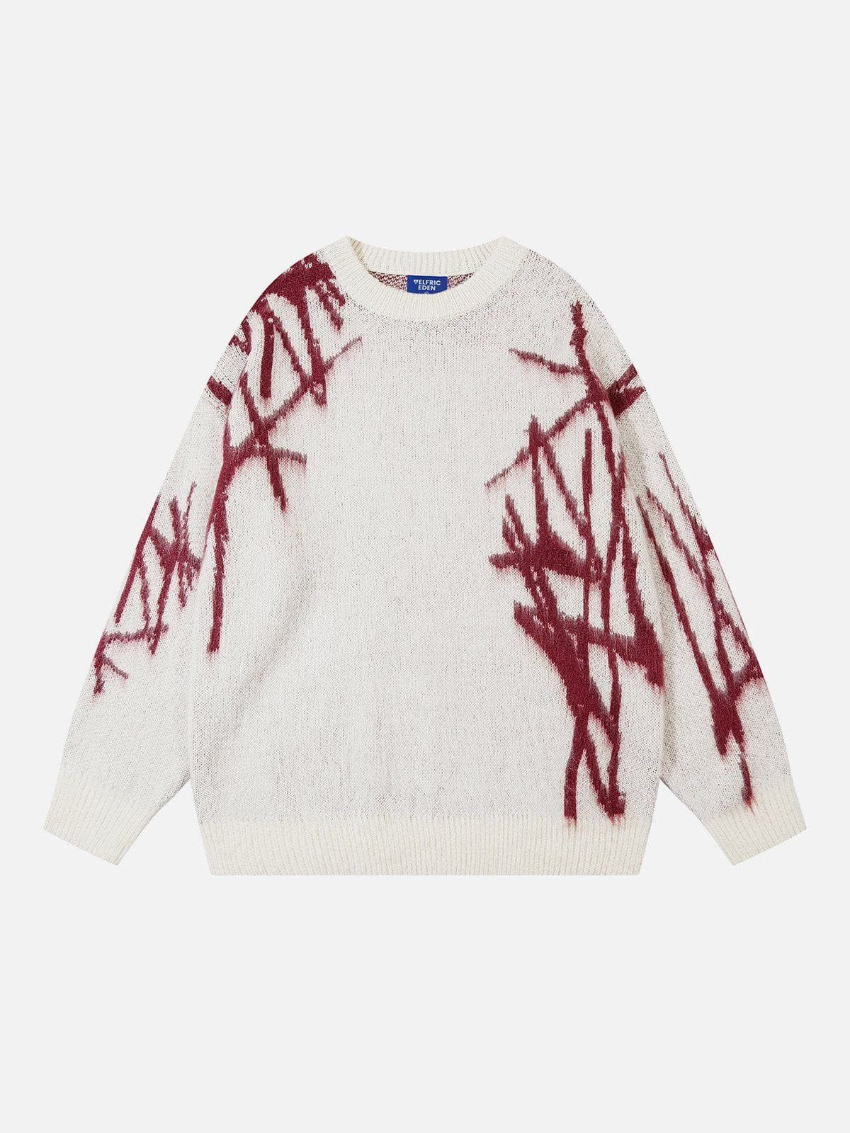 Fushya Irregular Graffiti Sweater