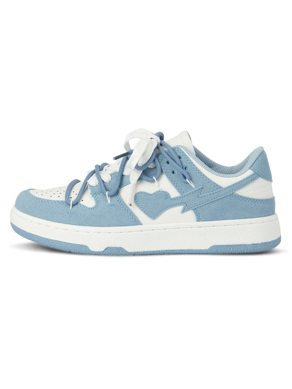 Fvshya Haze Blue Love Breathable Board Shoes - 1854