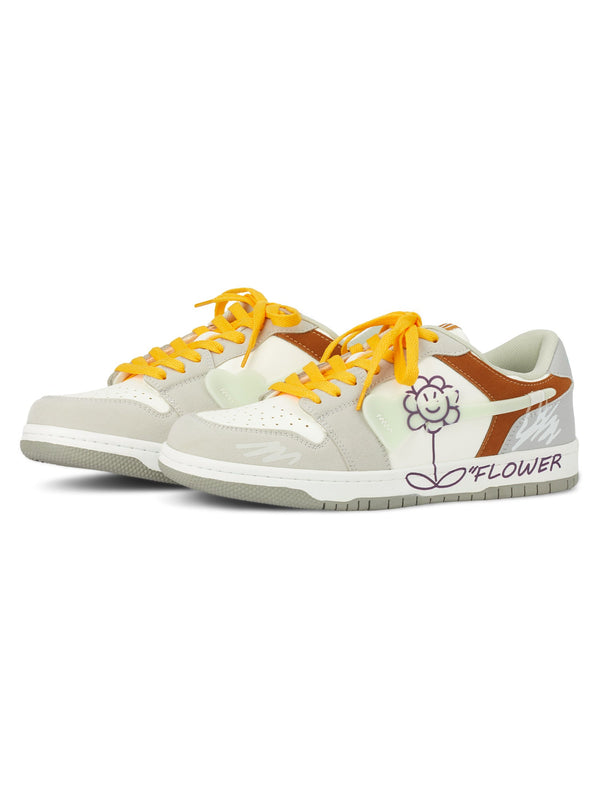 Fvshya Sunflower Hip-Hop Skate Shoes