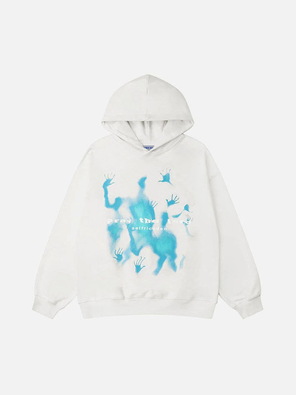Fvshya Abstraction Shadow Print Hoodie