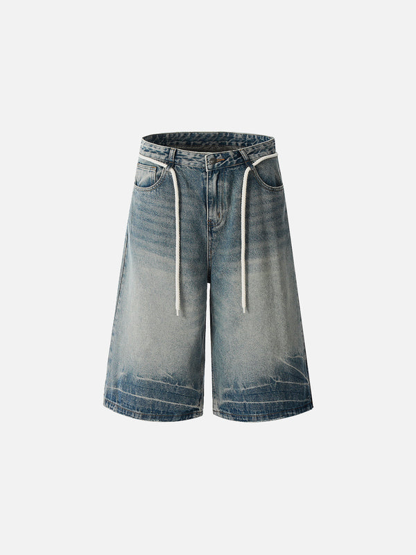 Fushya Lightning Print Longline Jorts