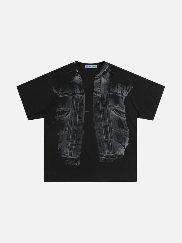 Fvshya Denim Print Tee
