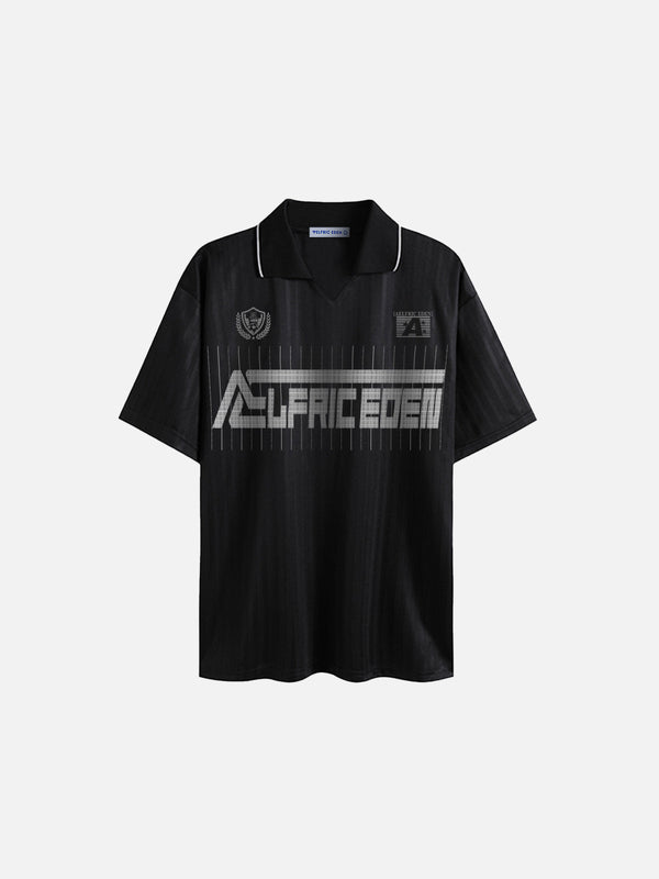 Fushya Hotfix Rhinestone Polo Tee