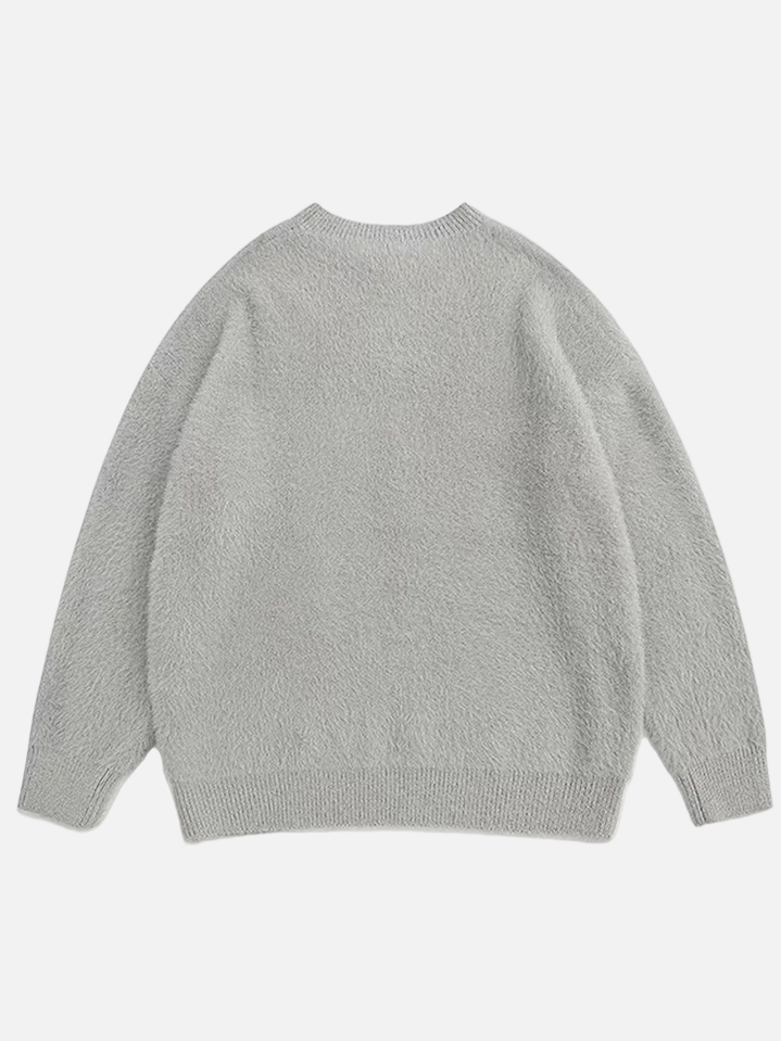 Fvshya Cartoon Rabbit Graphic Sweater