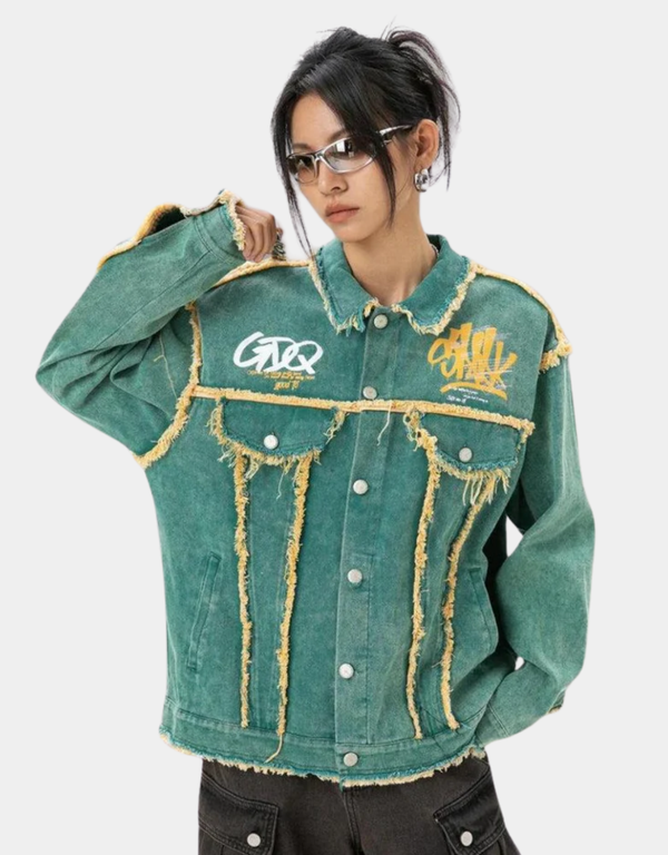 SAGE MIRAGE GREEN DENIM JACKET