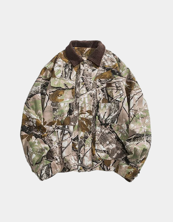 LEAFCODE RETRO PRINT JACKET