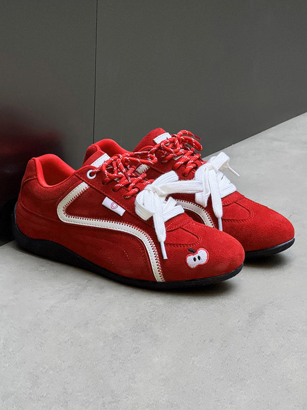 Fvshya Suede Lace-Up Shoes