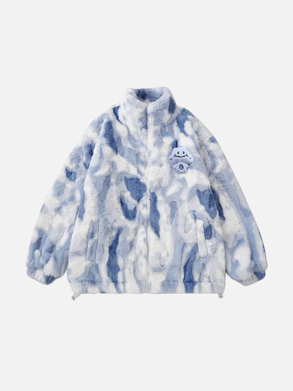 Fvshya Gradient Tie Dye Fleece Jacket