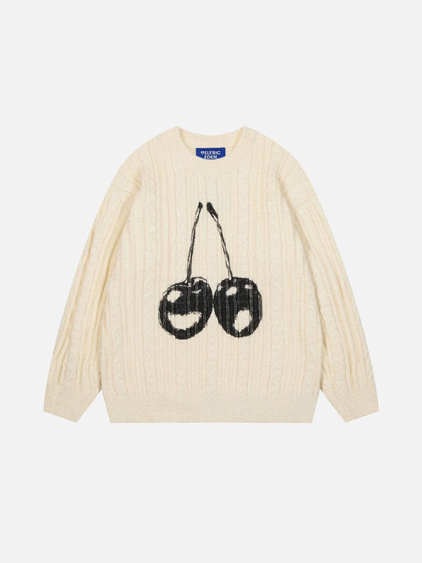 Fvshya Cherry Graphic Sweater