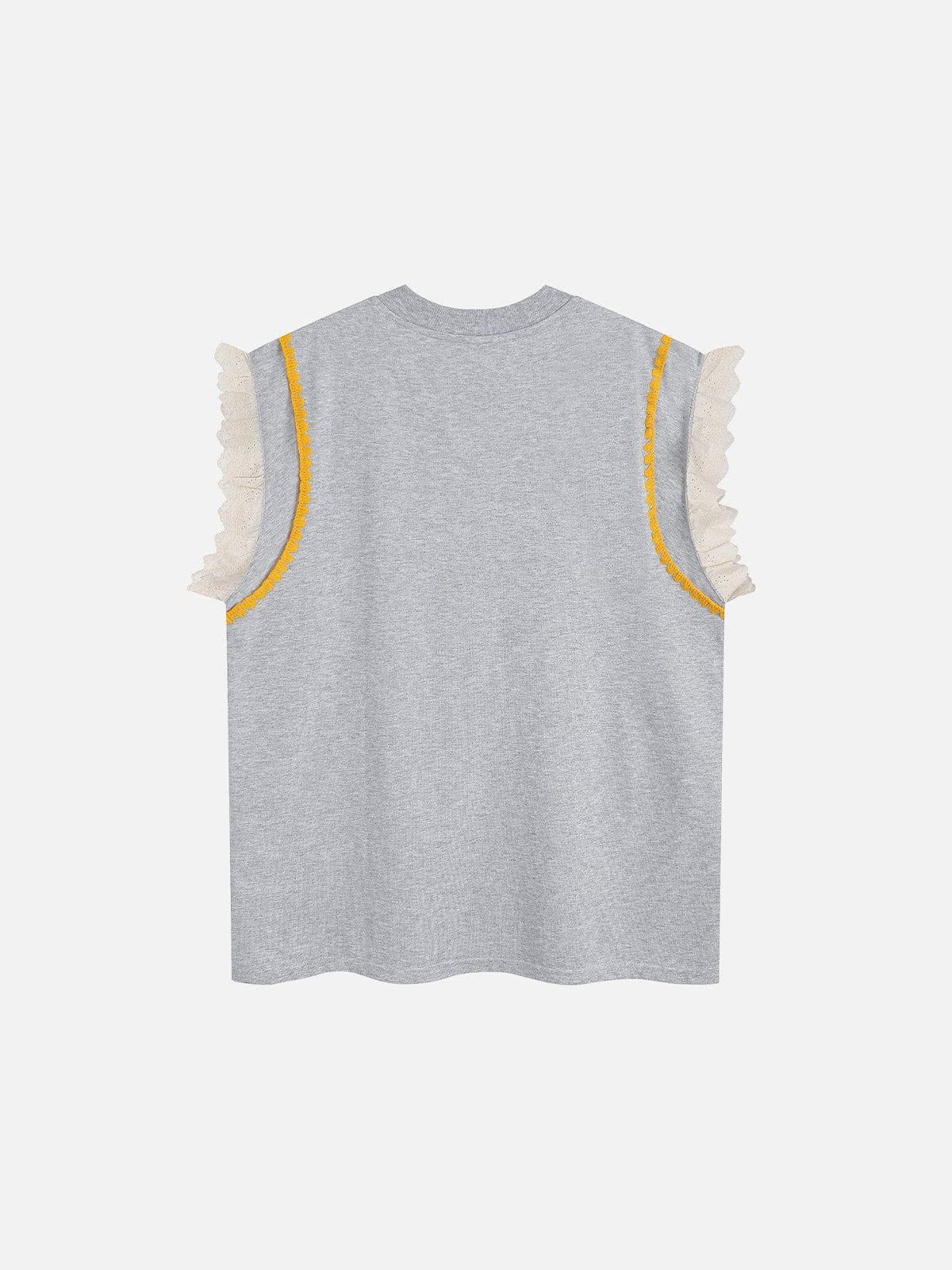 Fushya Lace Cherry Print Tank Top