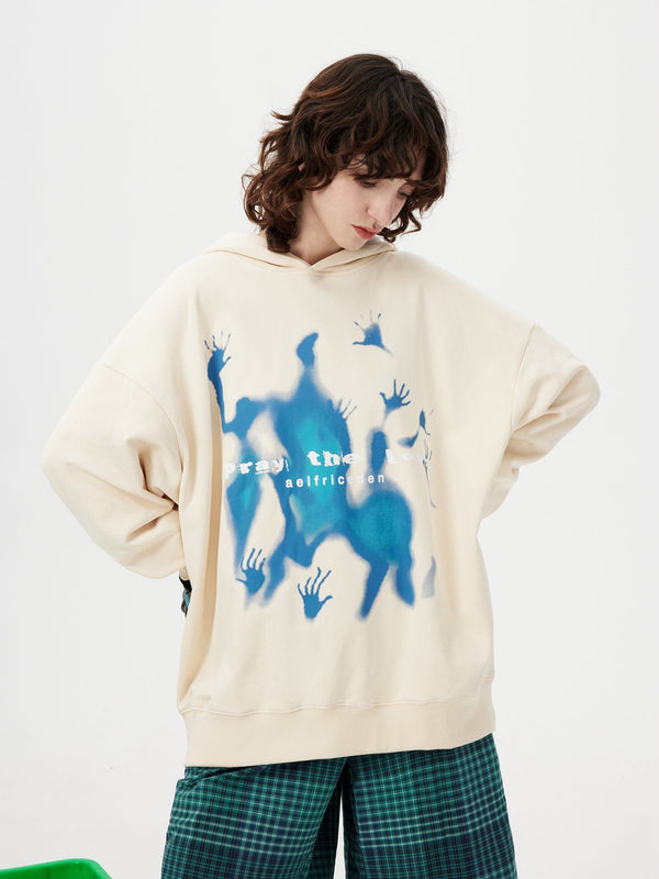 Fvshya Abstraction Shadow Graphic Hoodie