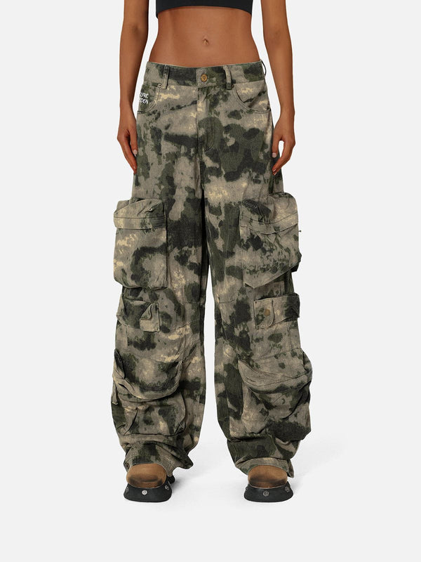 Fvshya Camouflage Baggy Pants